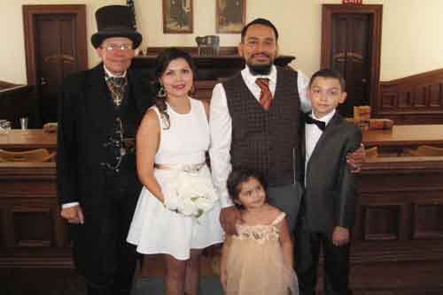 Hector and Melissa got married in Tombstone